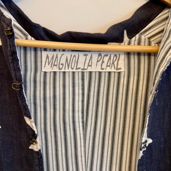 Magnolia Pearl Star Twinkle Longline Duster Flowing Coat Jacket - Picture 7 of 16